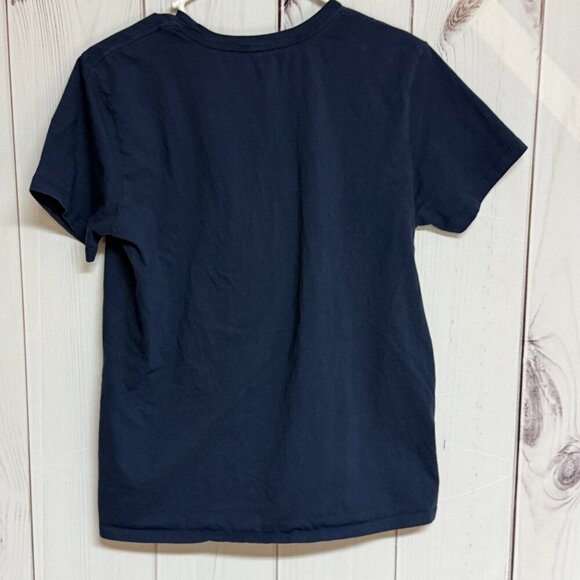 Patagonia Women’s P-6 Logo Organic Cotton Tee L Navy EUC - Picture 3 of 8